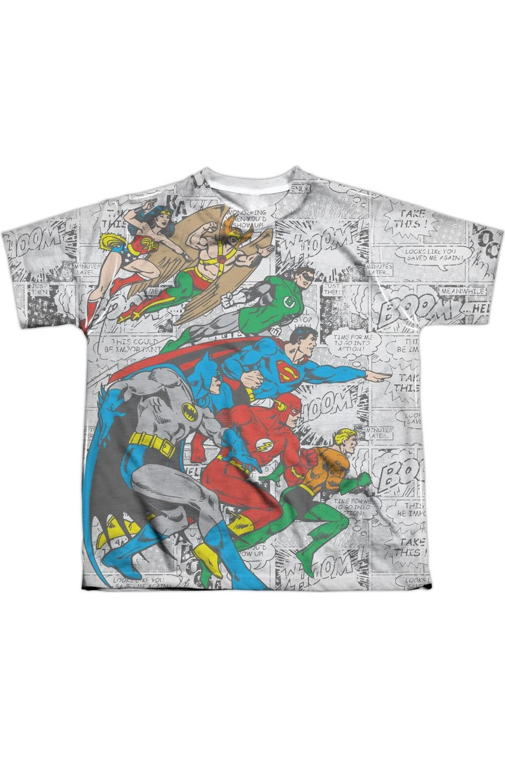 

Футболка DC Comics Face Off с коротким рукавом для детей Gildan, белый