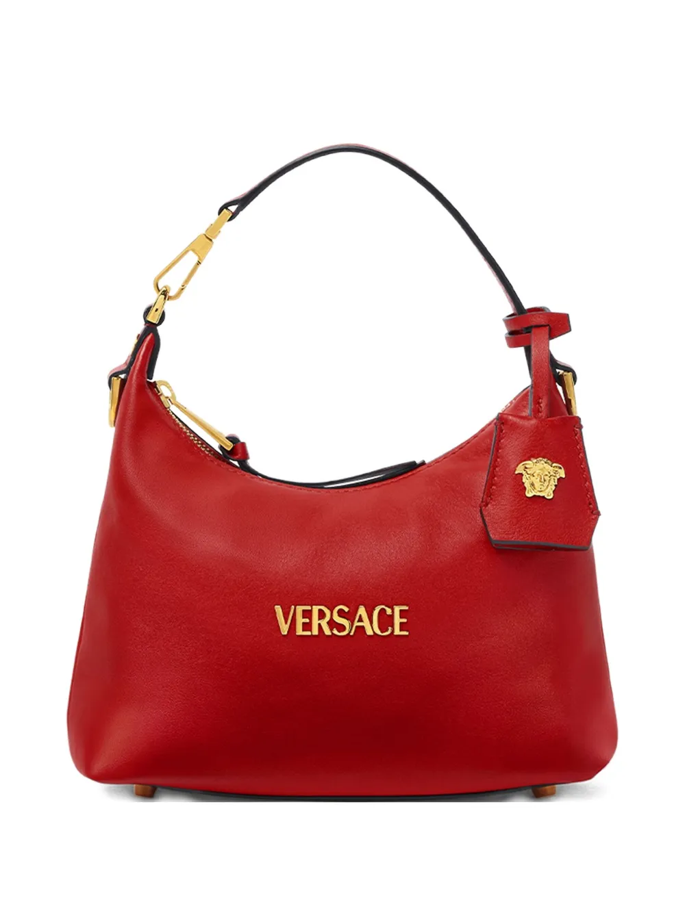 

Сумка через плечо из кожи с логотипом VERSACE, красный