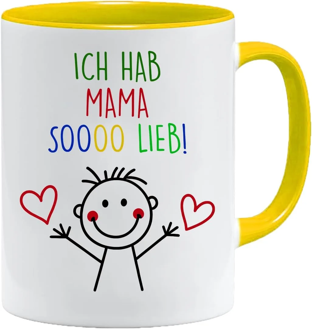 Кружка детская Jungle Mug Ich hab Mama sooo lieb, подарок на день рождения или День матери