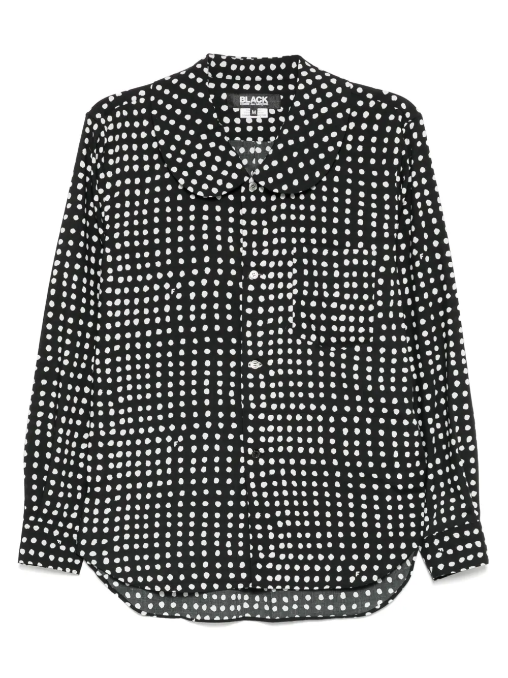 

Рубашка Filip Pagowski в полоску Black Comme Des Garçons, черный