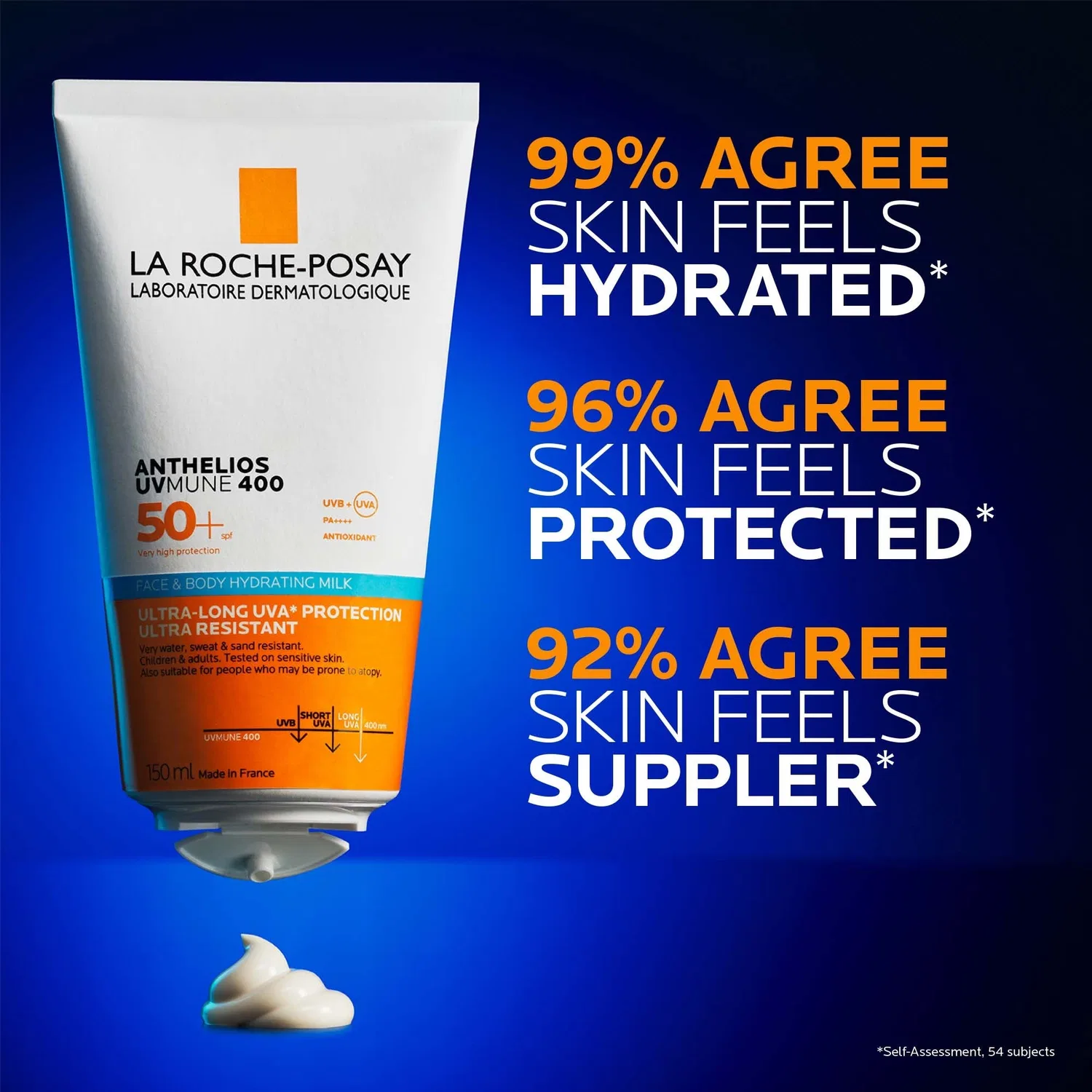 Крем для лица SPF LA ROCHE-POSAY Увлажняющее молочко для лица и тела Anthelios UVMune 400 + — фото 2