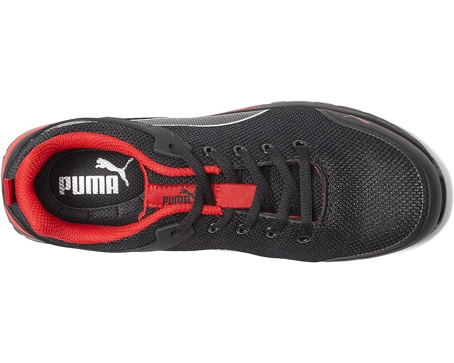 Кроссовки PUMA Safety Levity Knit Low ASTM EH, цвет Black/Red — фото 2