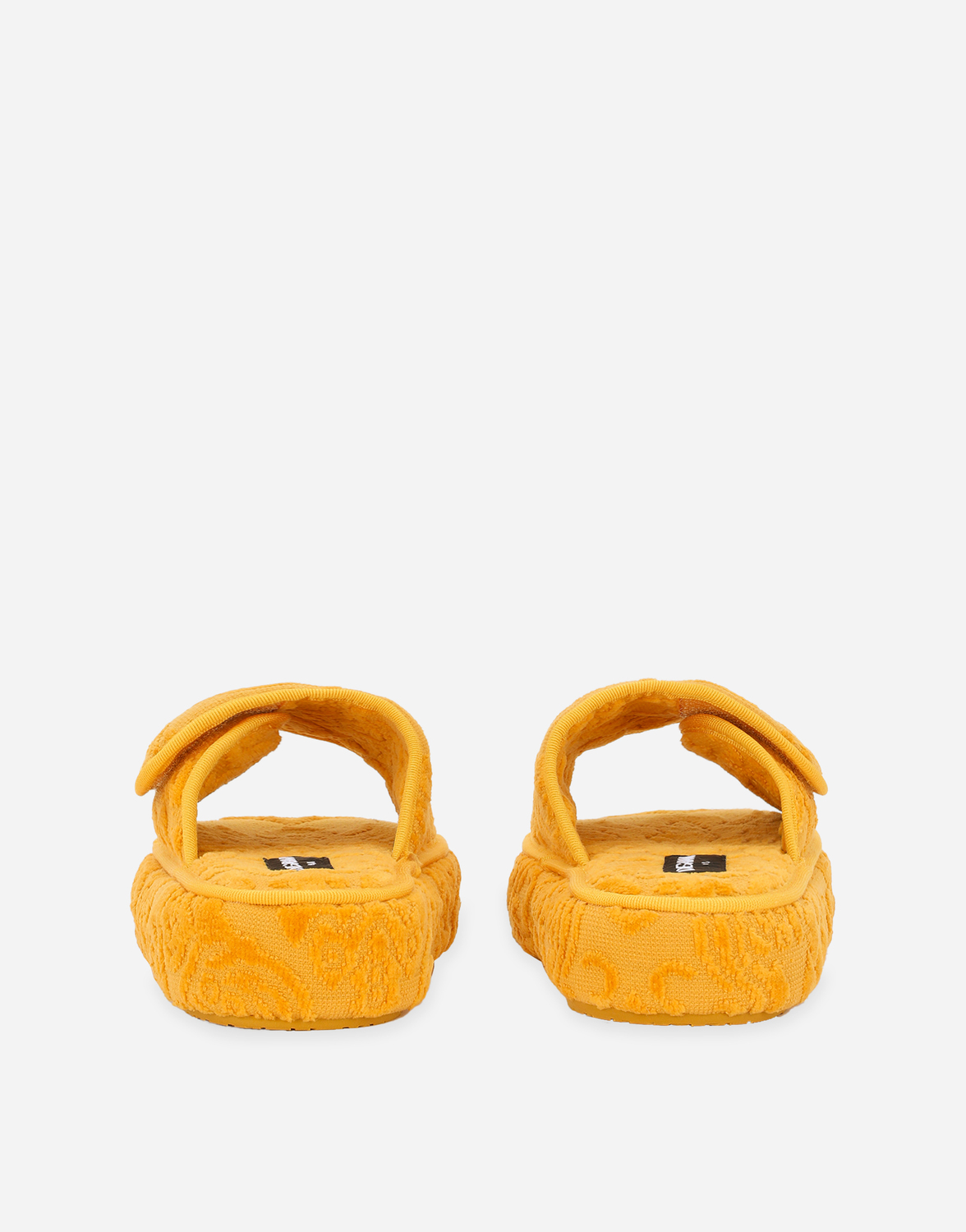 Тапочки из махрового хлопка на платформе Dolce & Gabbana, мультиколор — фото 3