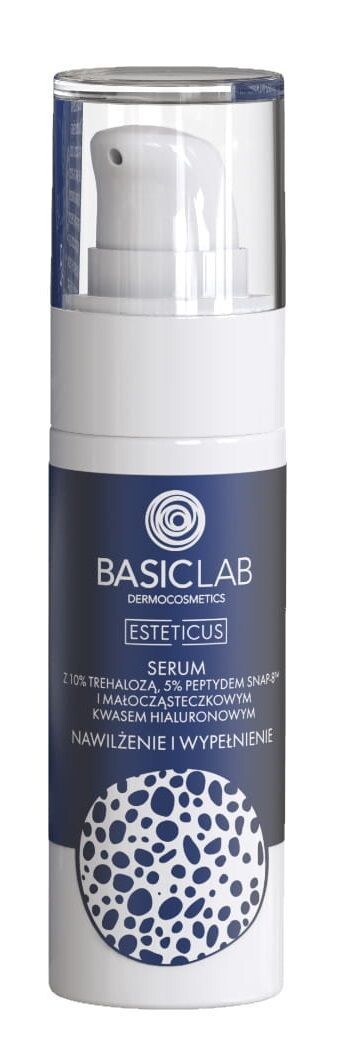 

Basiclab Esteticus Trehaloza 10%, Peptyd Snap-8, Kwas Hialuronowy 5% сыворотка для лица, 30 ml