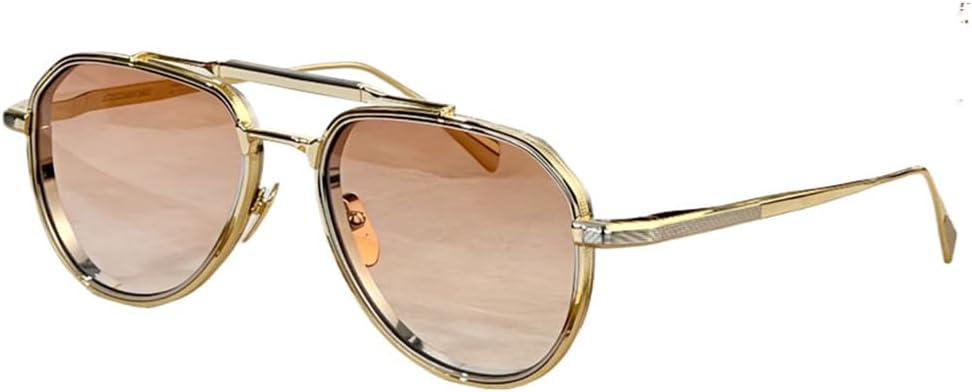 

Металлические розовые полые солнцезащитные очки UV400 с двойной перемычкой и градиентным переходом для женщин и мужчин, удобные для активного отдыха, спорта и путешествий UYPTK, C5