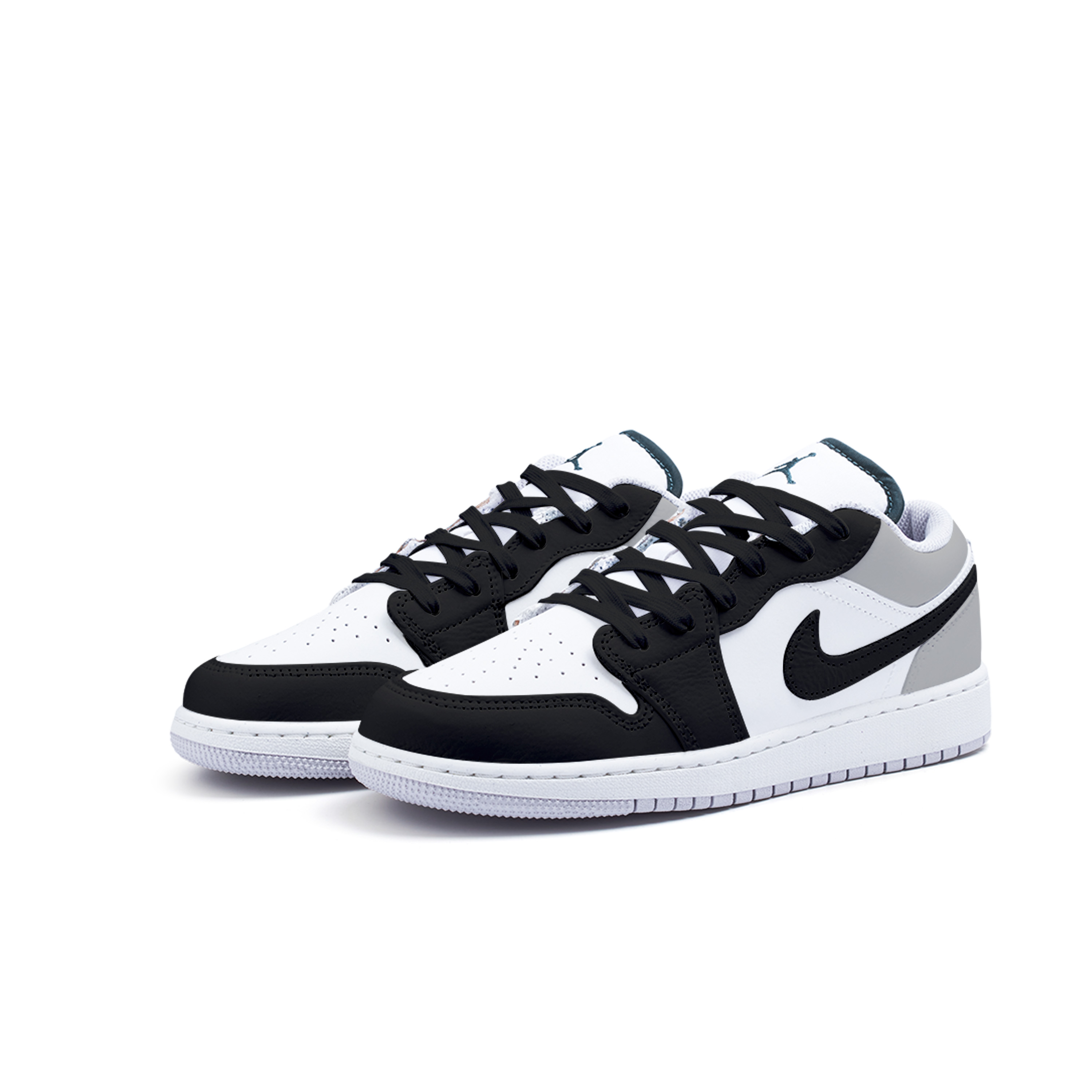 Jordan Air 1 Yasu Spring Valley нескользящие низкие детские баскетбольные кроссовки Black White для подростков — фото 4