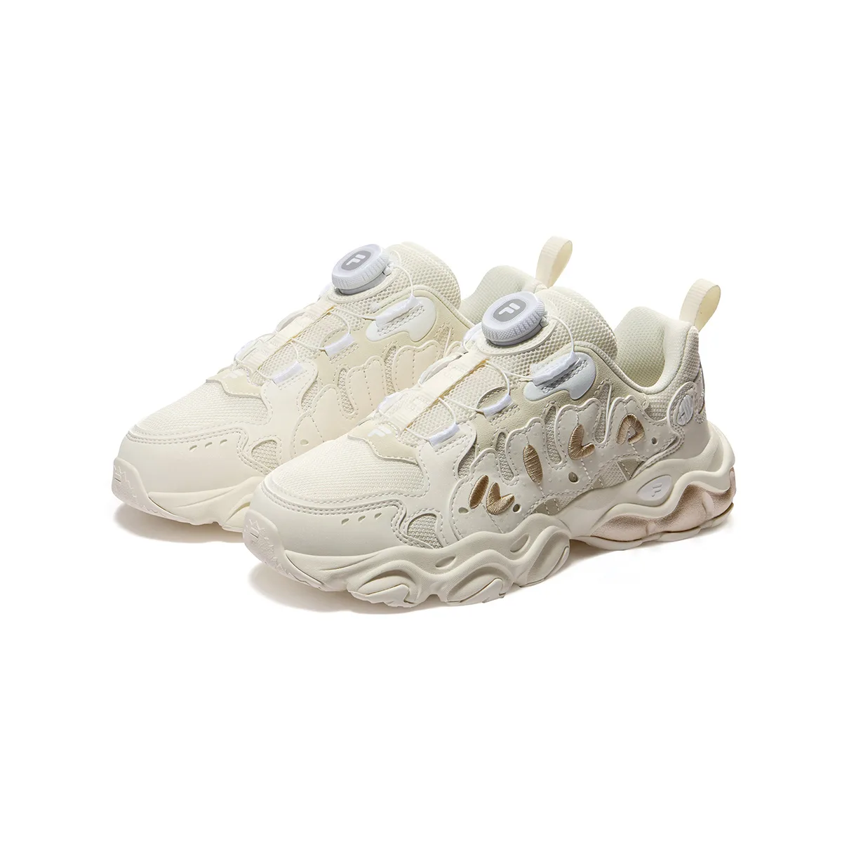 FILA KIDS Детские беговые кроссовки Heritage FHT из синтетической кожи и текстиля с амортизацией и вентиляцией — фото 4