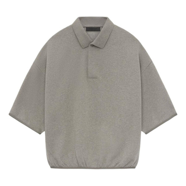 

Рубашка поло ss24 3/4 sleeve polo shirt 'heather grey' Fear Of God Essentials, серый