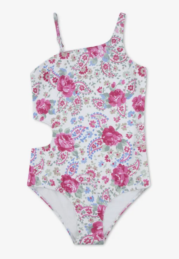 Купальник с вырезами Abercrombie & Fitch, Bright White