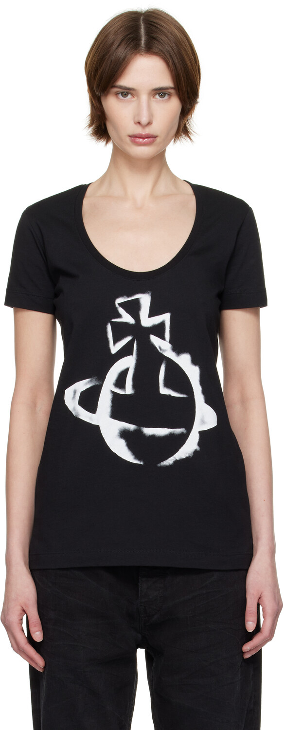 

Футболка Lollo с трафаретом Orb Vivienne Westwood, черный