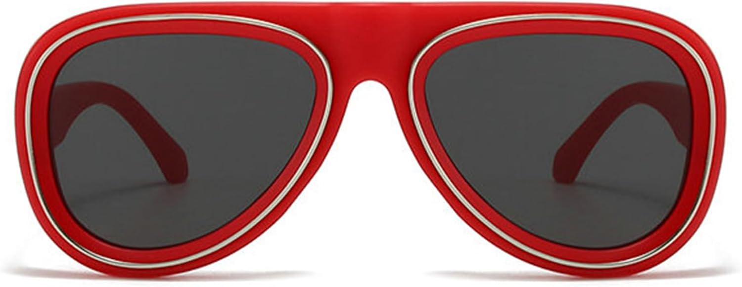 

Солнцезащитные очки Helena Fashion Oval для женщин и мужчин, ретро, ​​увеличенного размера, с двойной оправой, в стиле «пилот», модные, с защитой от УФ-излучения UV400, C3