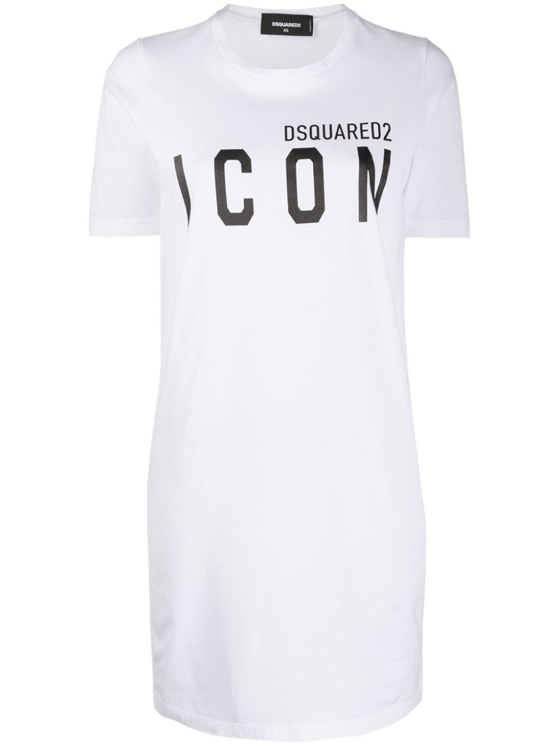 

Dsquared2 платье-футболка с логотипом, белый