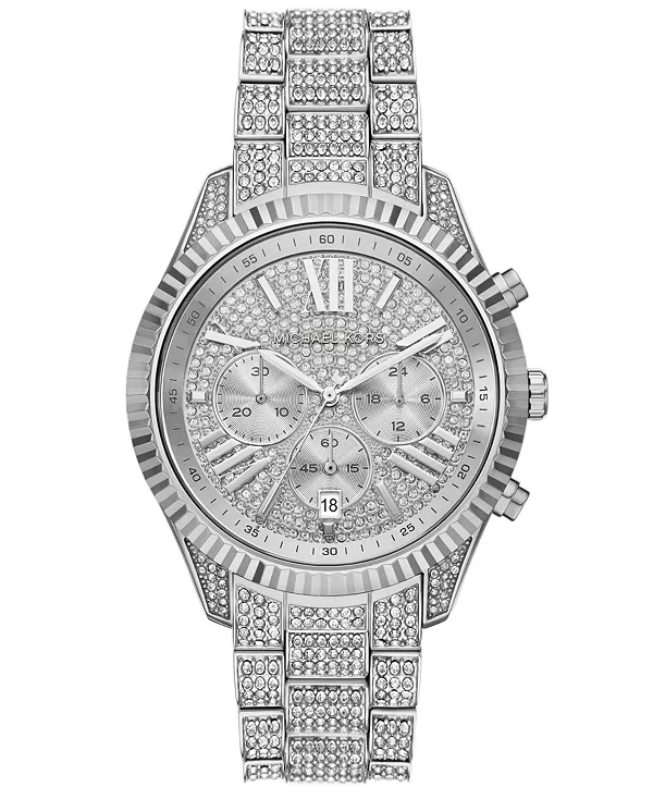 

Женские часы Lexington Chronograph из нержавеющей стали серебристого цвета, 42 мм Michael Kors, silver-tone