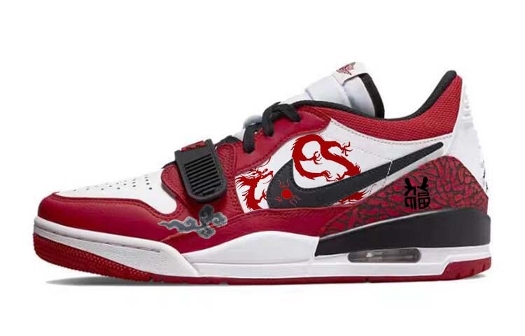 

Кроссовки Jordan Legacy 312 Vintage Basketball Shoes Women's Low-top Red/Black, красный