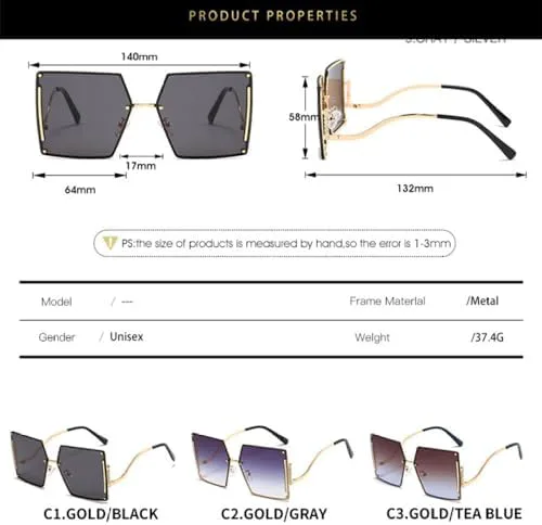 

2027 Модные квадратные солнцезащитные очки без оправы для женщин, винтажные солнцезащитные очки с бриллиантами, женские солнцезащитные очки MTZJH, Gray2730
