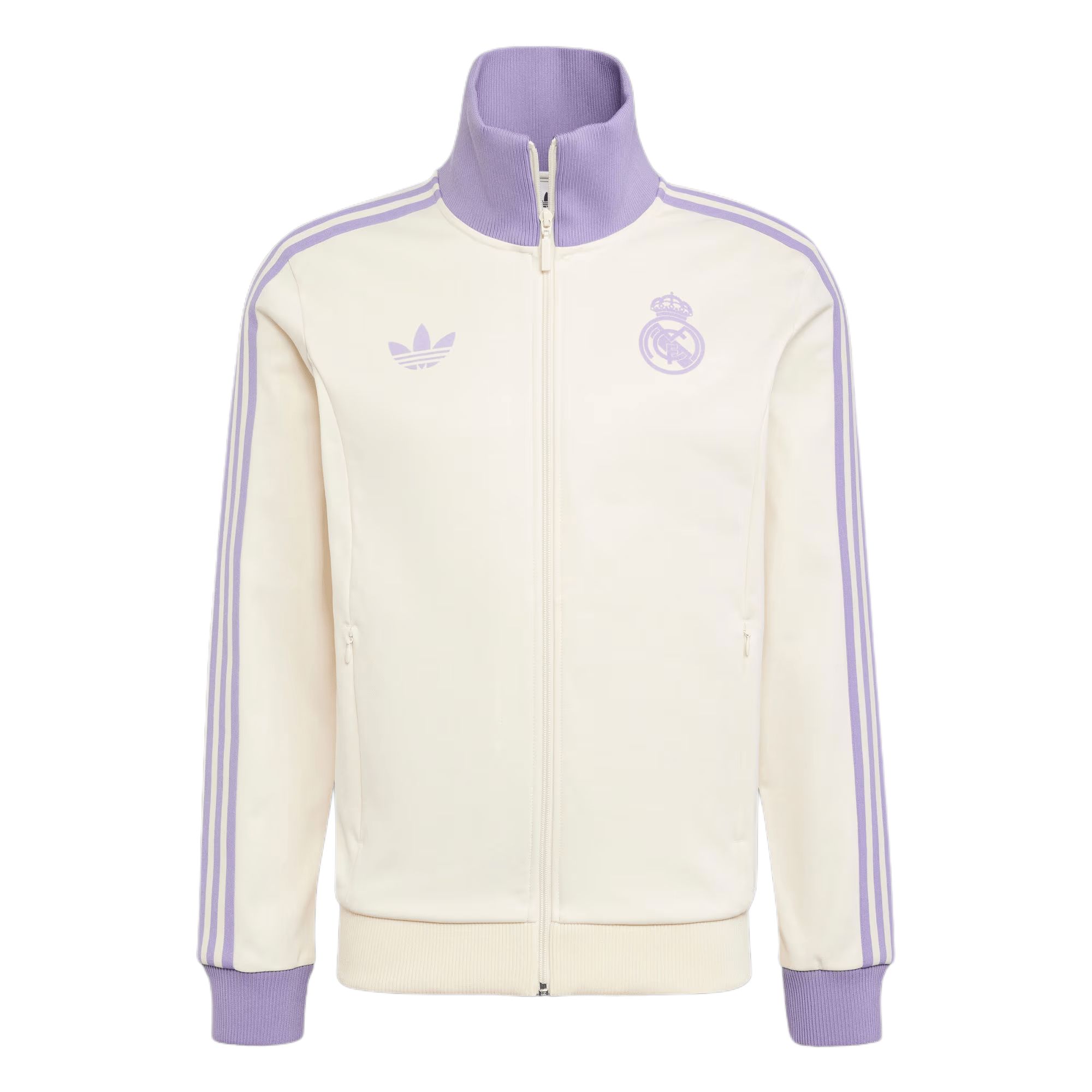 Adidas Real Madrid CF OG Track Top Adidas Originals, Чудесный белый/Волшебный светло-фиолетовый — фото 2