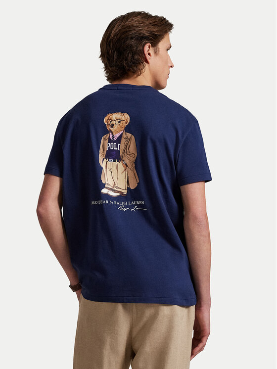 Футболка облегающего кроя на заказ 710974585001 Polo Ralph Lauren, синий — фото 2