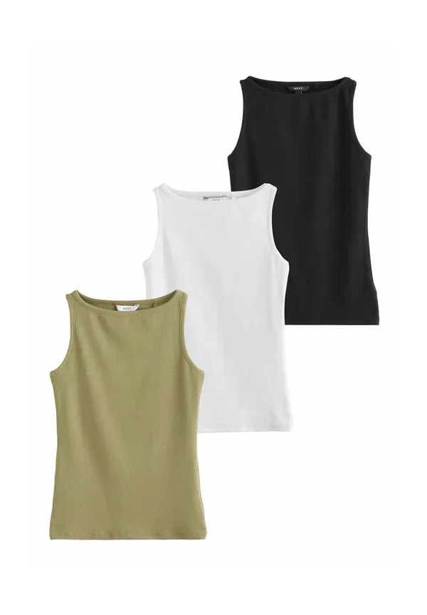 Набор из 3 топов Next, khaki green, хаки