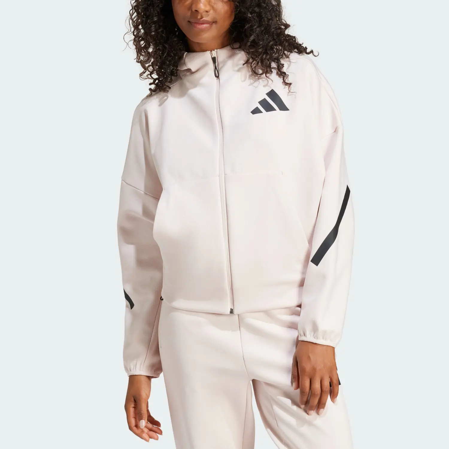 Куртка ZNE женская Miracle Quartz Color Adidas, цвет Wonder Quartz — фото 3