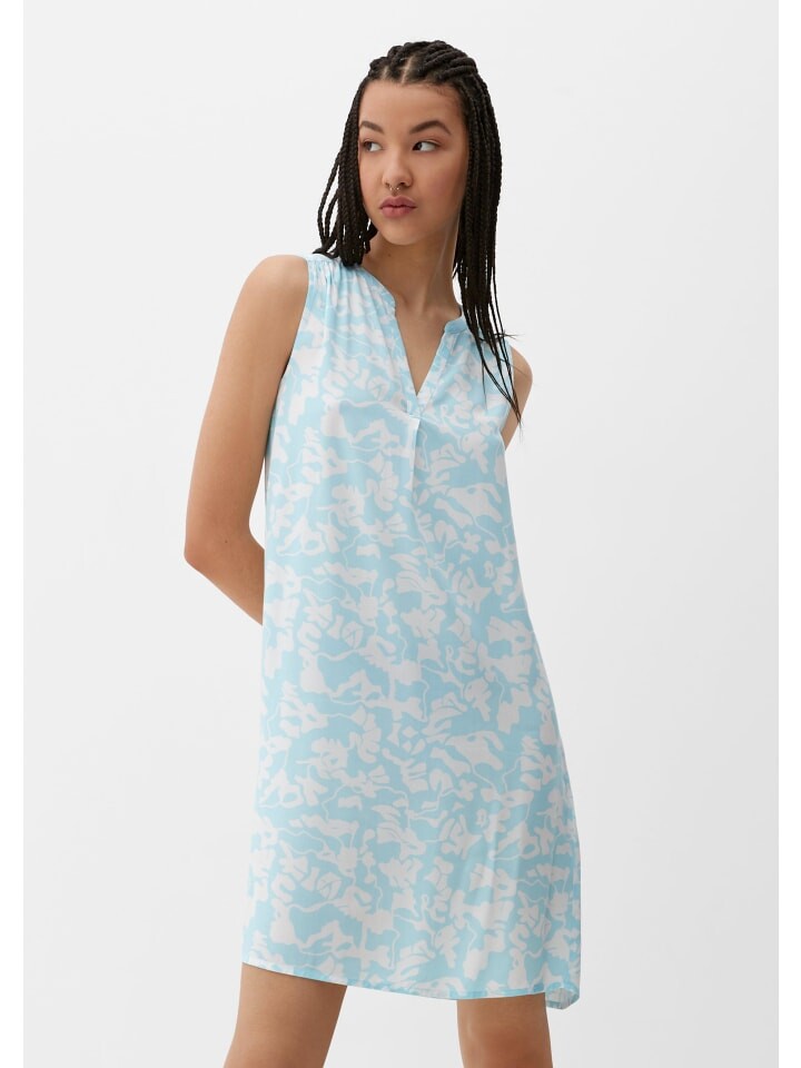 

Короткое платье QS Kleid kurz, цвет Creme-türkis