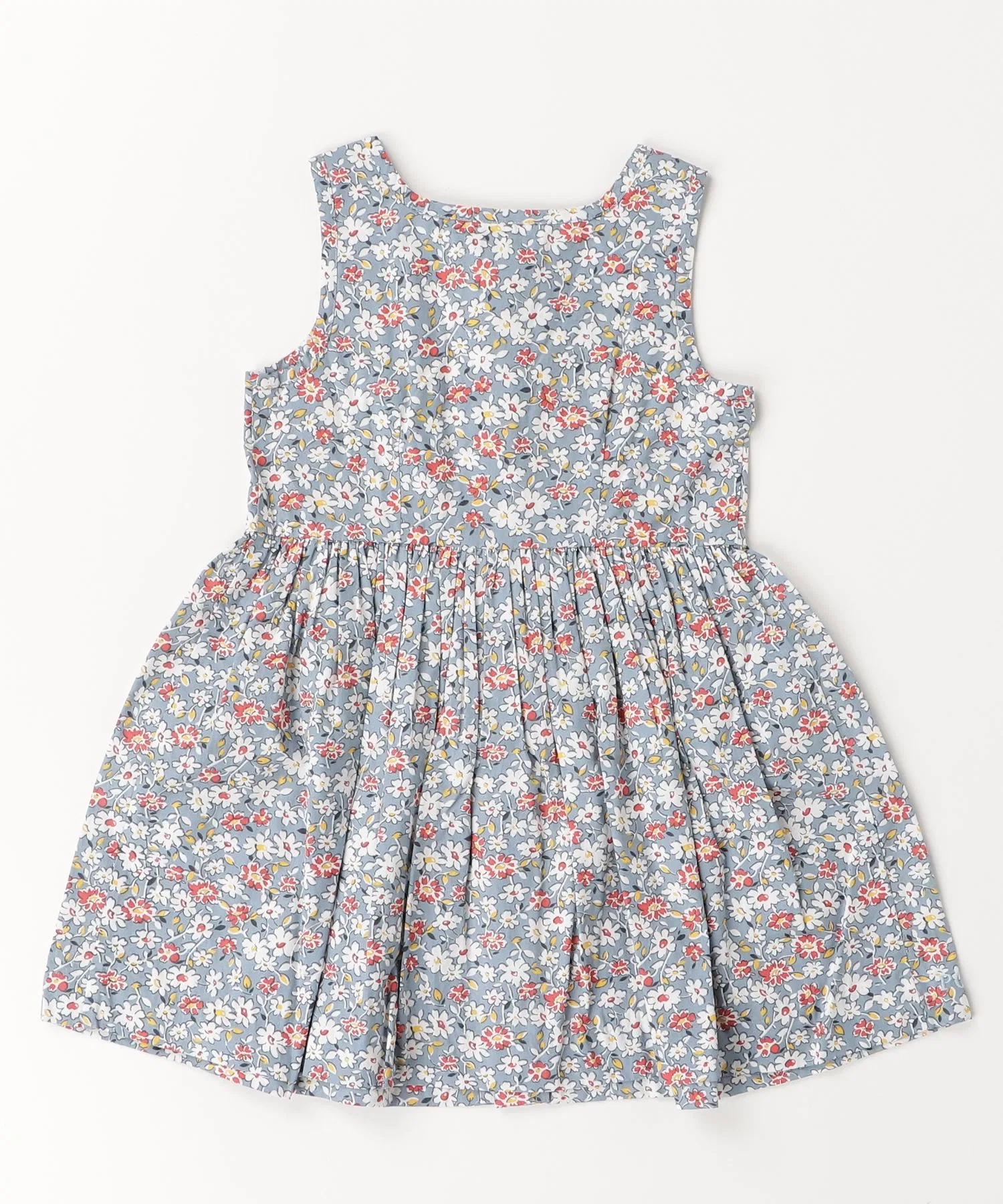 Детское платье POLO RALPH LAUREN CHILDRENSWEAR хлопковое с цветочным принтом синее — фото 4