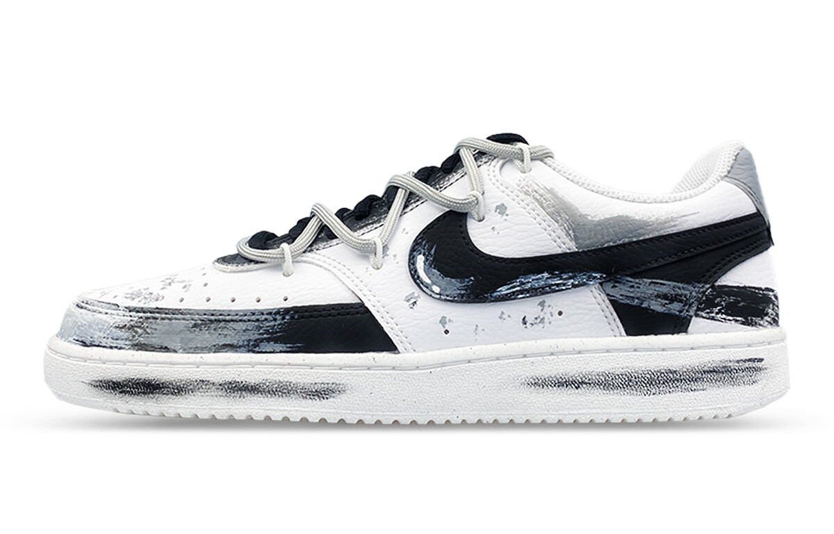 

Кроссовки Nike Court Vision Low Skateboarding Shoes Men Low-top Black/white/gray, черный/белый/серый