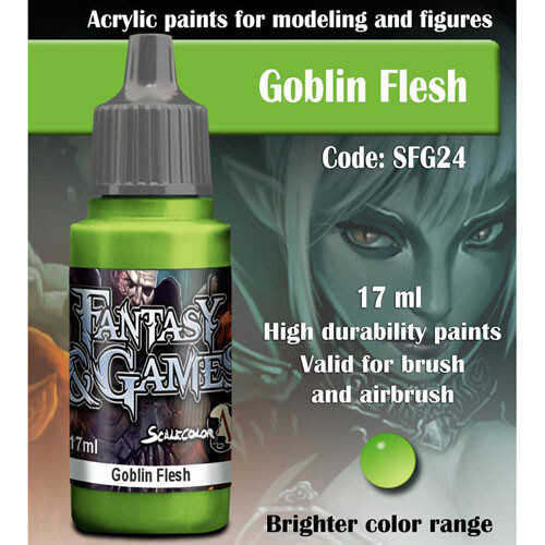 

Миниатюра Scale 75 USA Fantasy & Games Paint: Goblin Flesh (17ml)