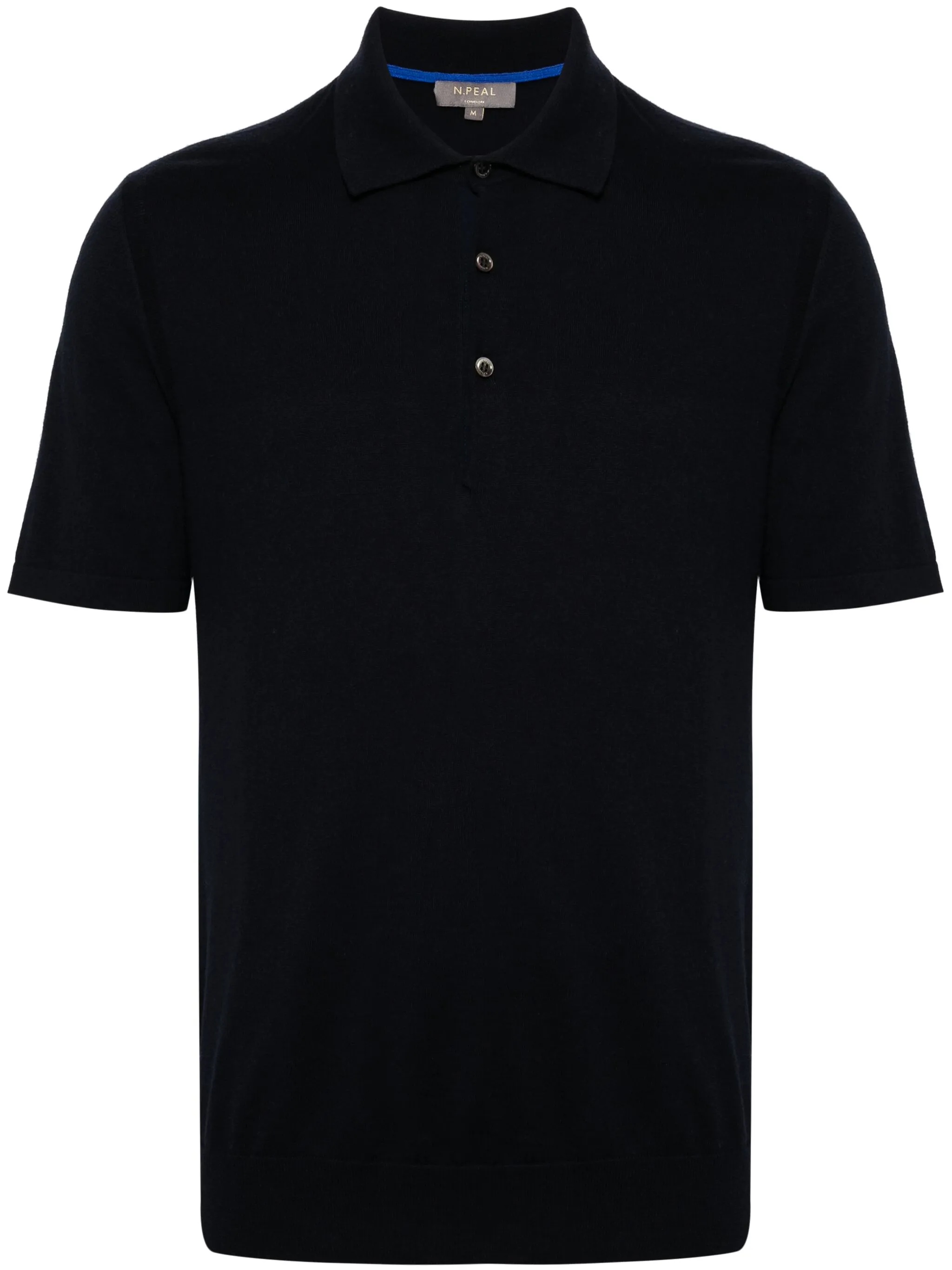 

Рубашка поло Polzeath из смесового кашемира N.Peal, синий