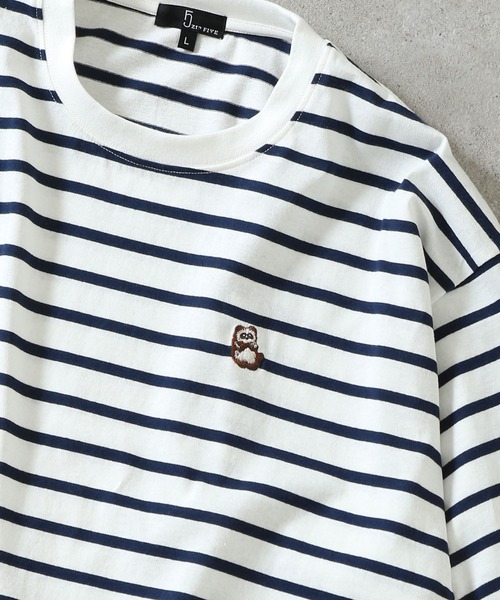 

Футболка с вышивкой животных, 100% хлопок, свободный крой, унисекс ZIP FIVE, белый