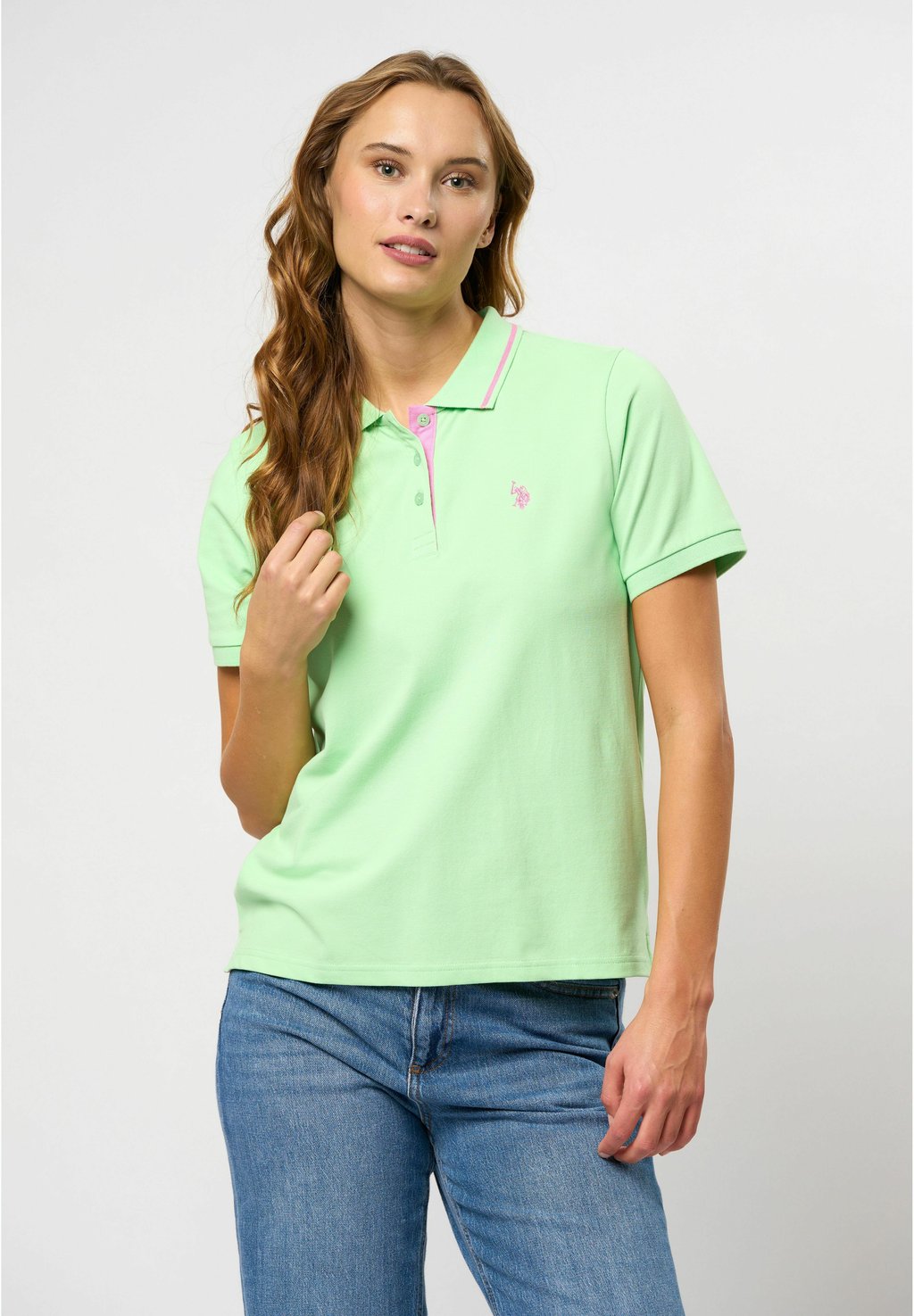 

Рубашка поло HOLLY U.S. Polo Assn., зеленый