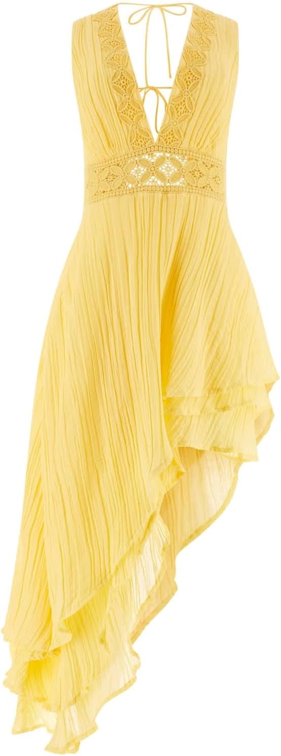 

GUESS Женское платье Danny без рукавов Eco, Raise Sun Yellow