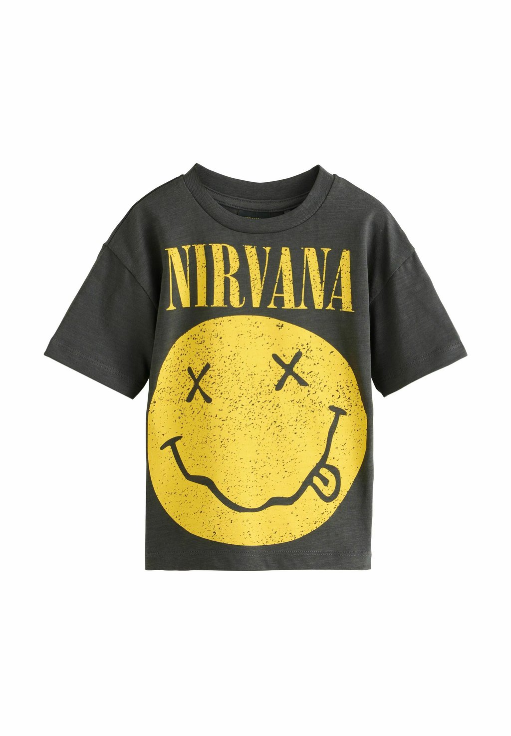 

Футболка с принтом BAND GRAPHIC SHORT SLEEVE Next, серый