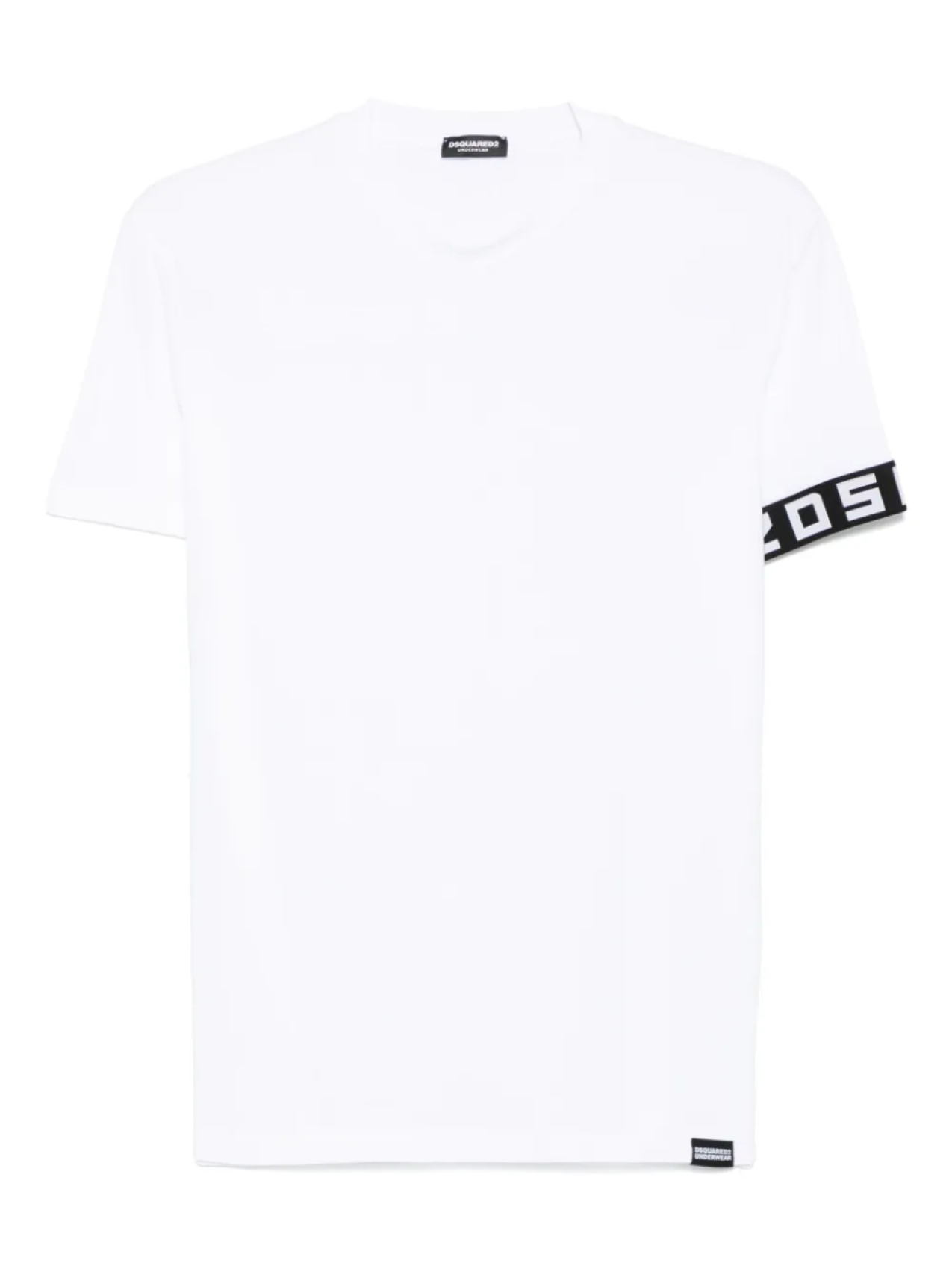 

DSQUARED2 жаккардовая футболка с логотипом, белый