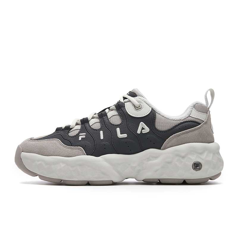 

FILA Мужские повседневные кроссовки low top с амортизацией muffin, устойчивые к истиранию, легкие, термоизоляционные, серо-коричневые