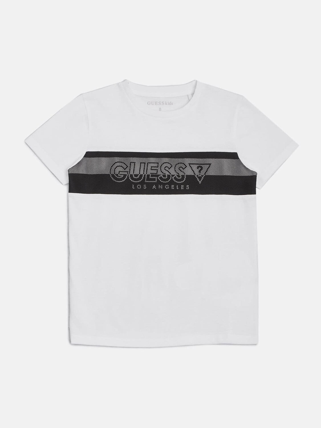 

Футболка с сетчатым логотипом (7–16) Guess Factory, цвет Pure White