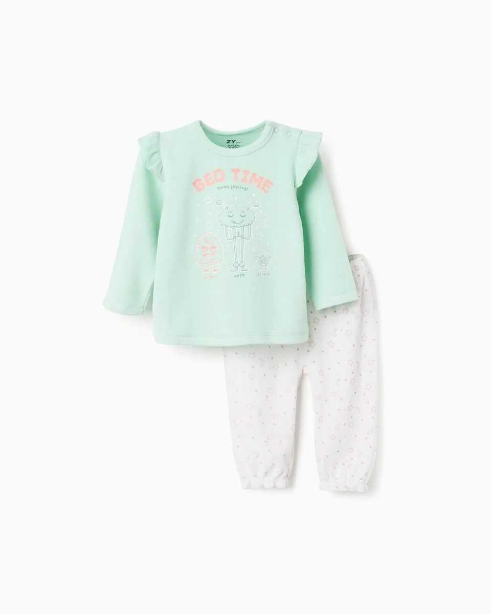 

Бархатная пижама для маленькой девочки, светящаяся в темноте Zippy