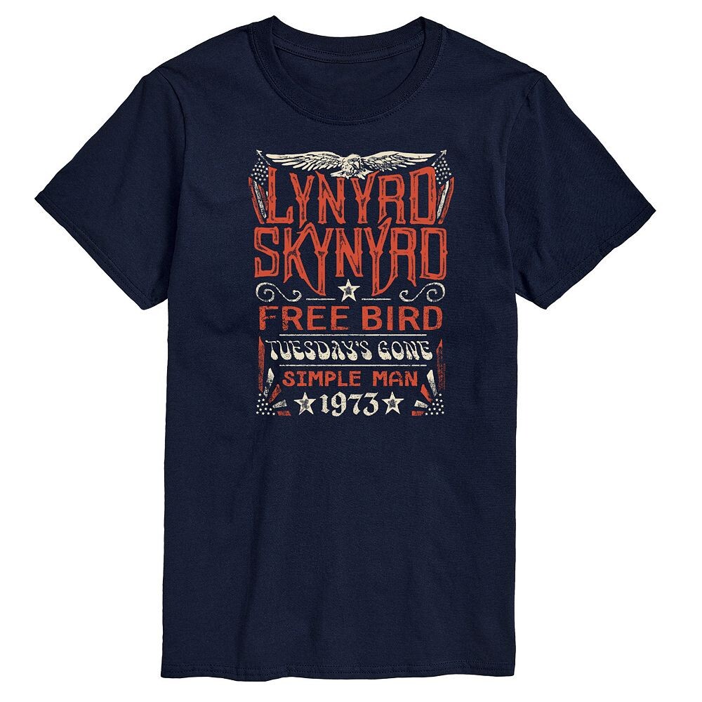 

Мужская футболка с рисунком Lynyrd Skynyrd Licensed Character, темно-синий