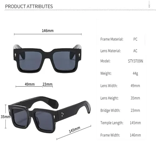 

Солнцезащитные очки прямоугольной формы с плоским верхом для женщин, серые, с прозрачной оправой и заклепками, мужские солнцезащитные очки UV400 для женщин MTZJH, C4