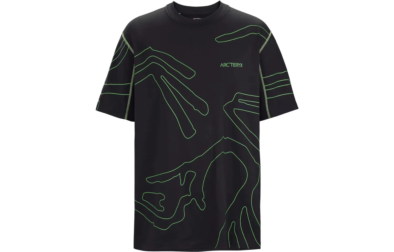 Футболка Arc'teryx Copal Grotto Line, Grass Green/Portal — фото 4
