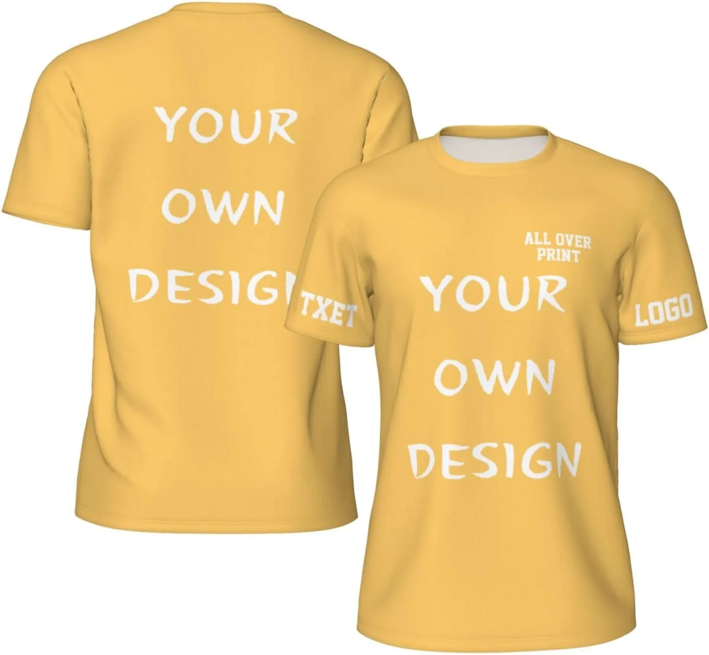 

Футболка с принтом на 4 сторонах для мужчин