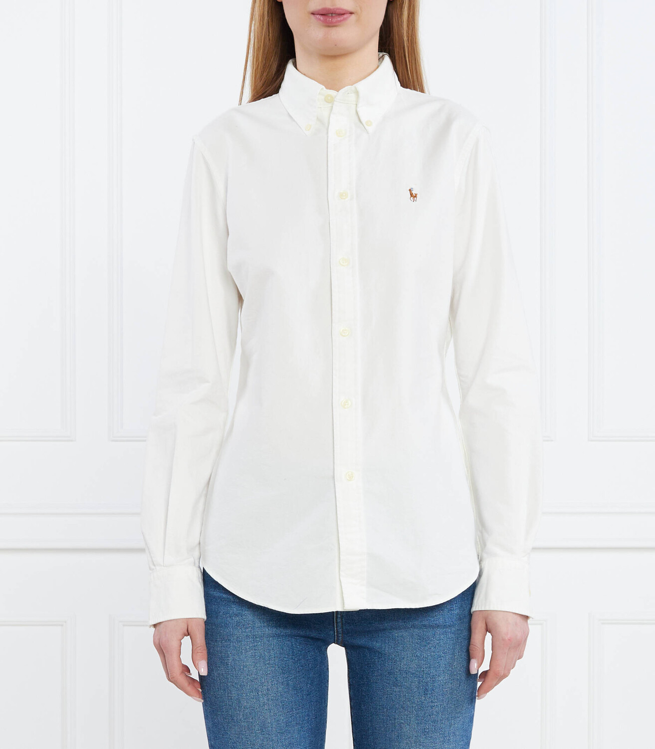 

Рубашка POLO RALPH LAUREN Harper Regular Fit, белый