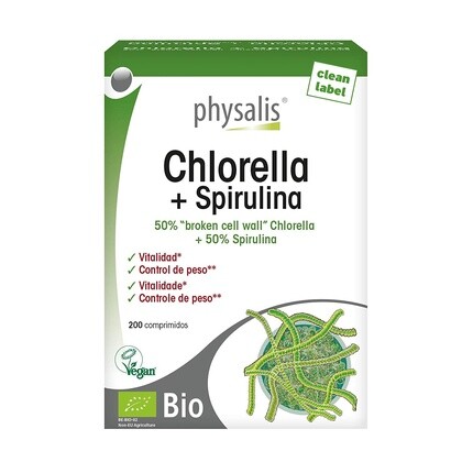 

Хлорелла и спирулина 200 таблеток Physalis