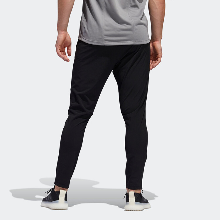 Трикотажные спортивные штаны мужские черные Adidas, черный — фото 4