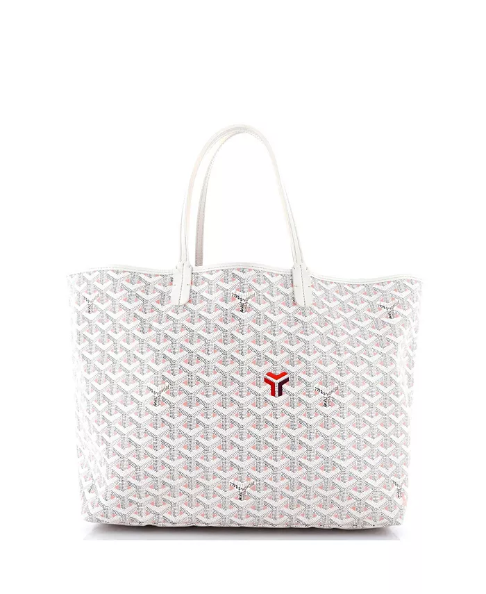 

Сумка-тоут PM Saint Louis Claire Voie из лакированного холста Pre-Owned Goyard, белый