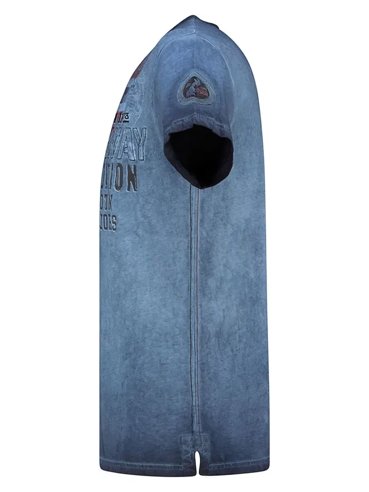Футболка с градиентом Geographical Norway, синий — фото 4