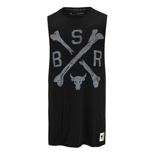 

Спортивный топ Under Armour Project Rock BSR Tank Top 'Black' 1360741-001, черный