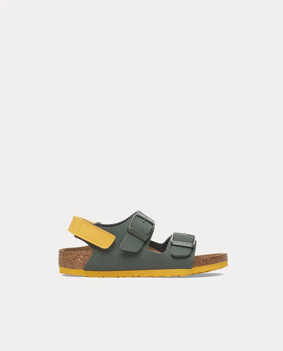 

Сандалии Milano KIDS Birko Flower с контрастной подошвой Birkenstock, военный зеленый