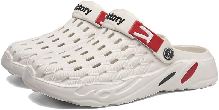 

Мужские садовые сабо на шлепке, босоножки для пляжа и бассейна, мужские тапочки с амортизирующей стелькой Odipon, белый