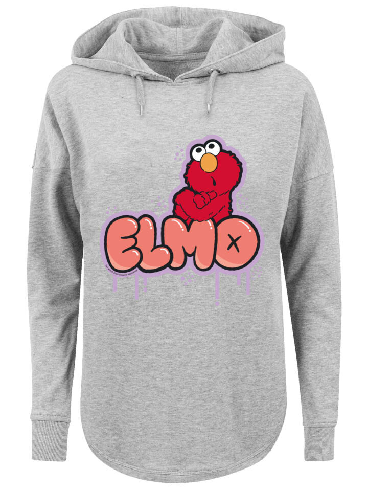 

Пуловер F4NT4STIC Oversized Hoodie Sesamstraße Elmo NO, серый
