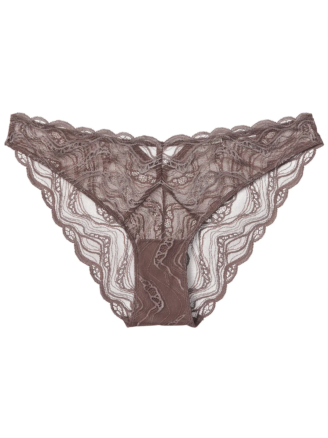 Трусики Calvin Klein Sensual Stretch Lace коричневого цвета